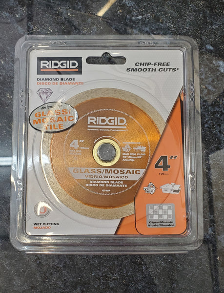 Ridgid 4" Diamond Blade(Glass/Mosaic)