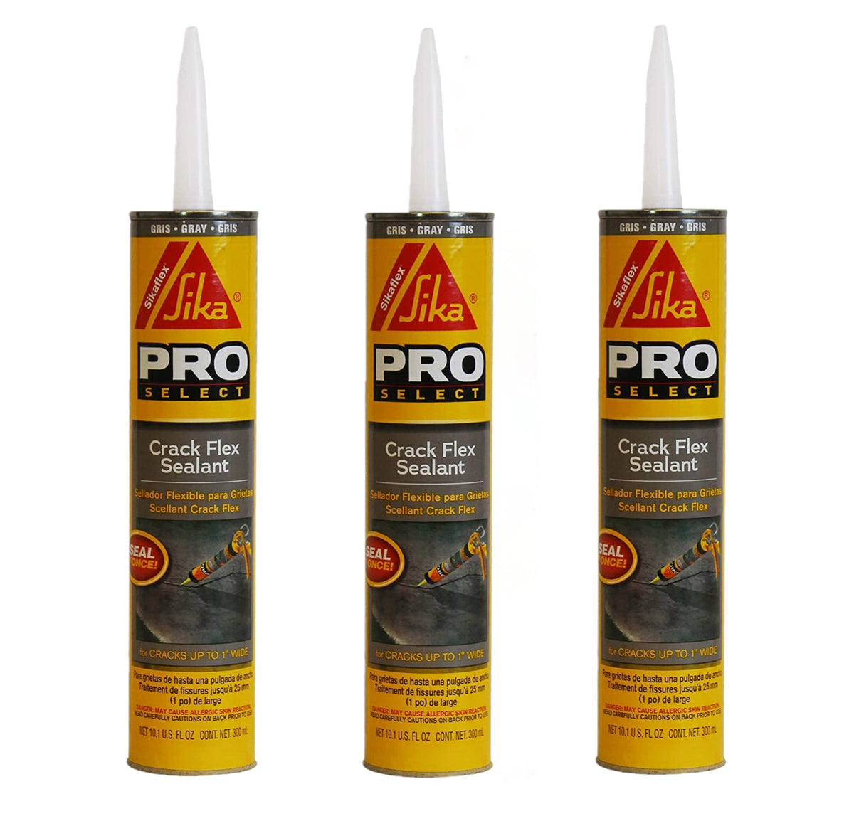 Sikaflex Crack Flex Sealant, Gray, High performance, textured