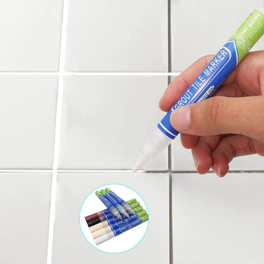 White Color Tile Grout Marker Repair Wall Pen White Grout Marker Odorless  Non Toxic For Tiles