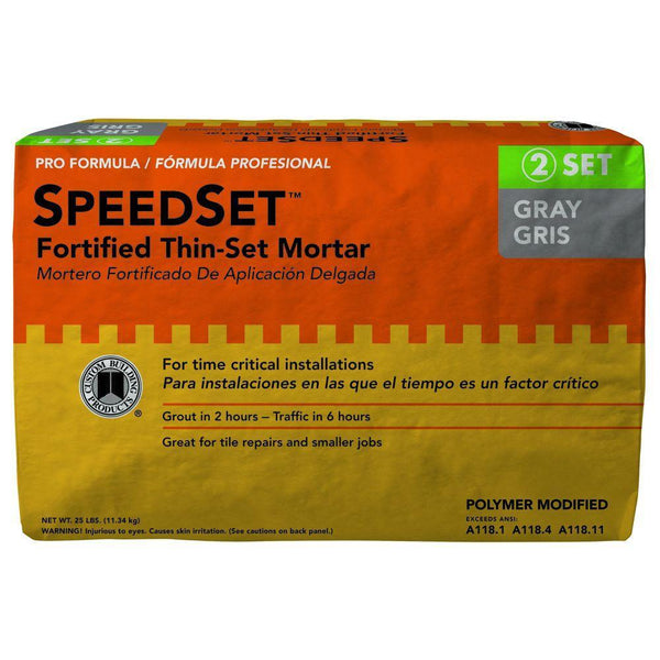 SpeedSet Gray Fortified Thinset Mortar