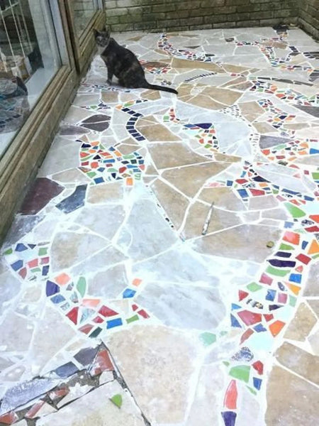 Broken Tile - Craft Mosaic Pieces Decorations Colorful Irregular Broken Porcelain Tiles for Mosaic Making Supplies Broken Ceramic Tile