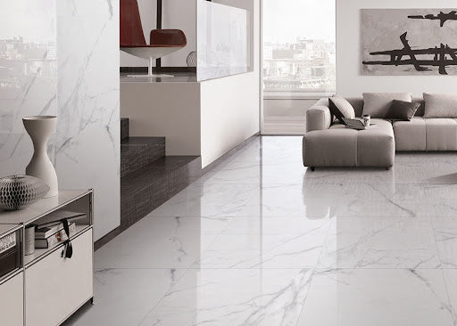 Marble Carrara Porcelain Tile 24" x 48"