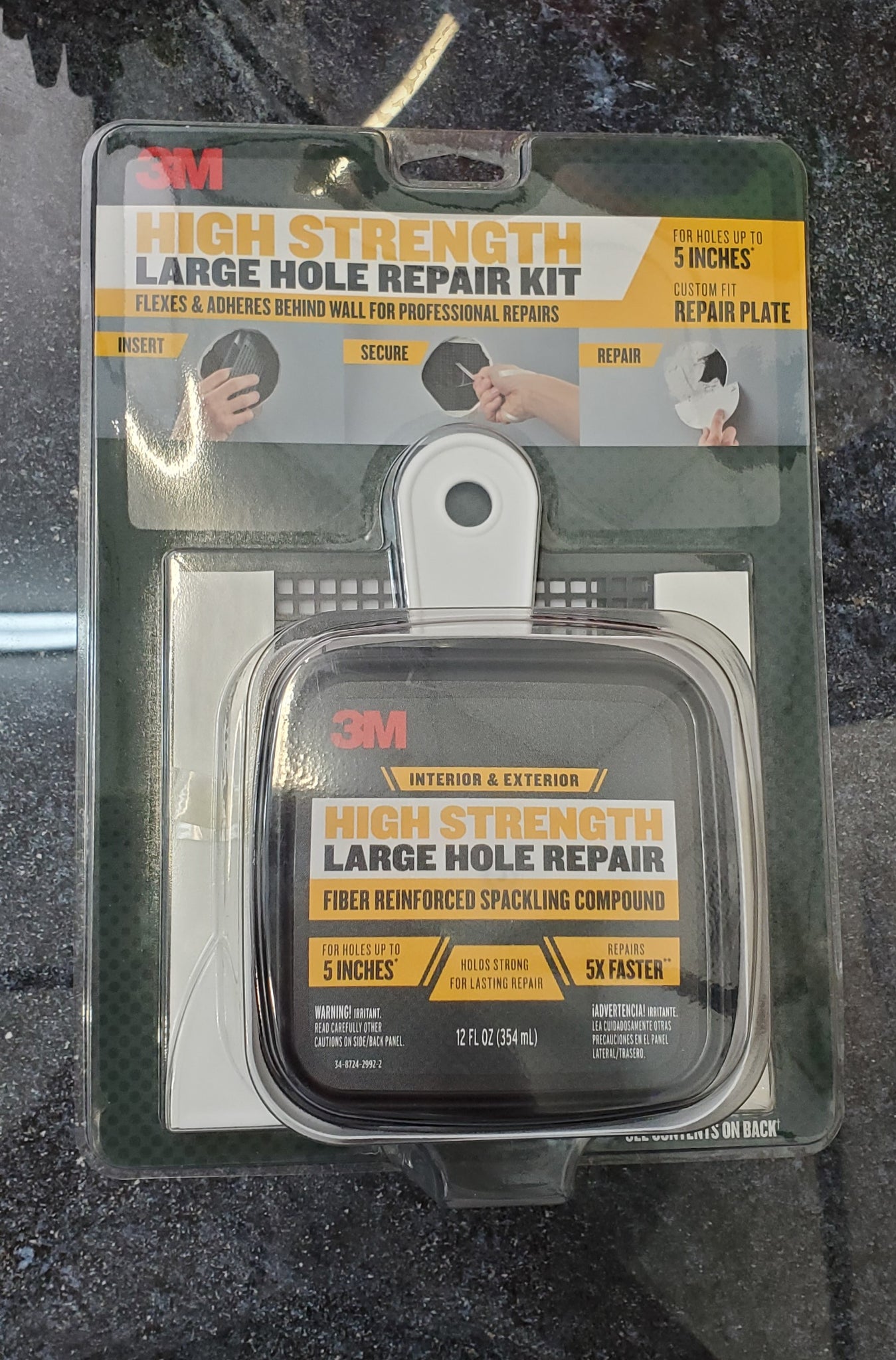 3M Large Hole 12 fl. oz. Wall Repair Kit LHR-KIT - The Home Depot