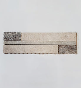 Decorative Porcelain Tile Trim - 4"x 13" Insert for Walls and more.