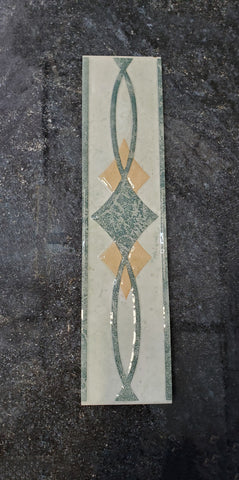 Decorative Ceramic Trim Tile - 2"x 10"