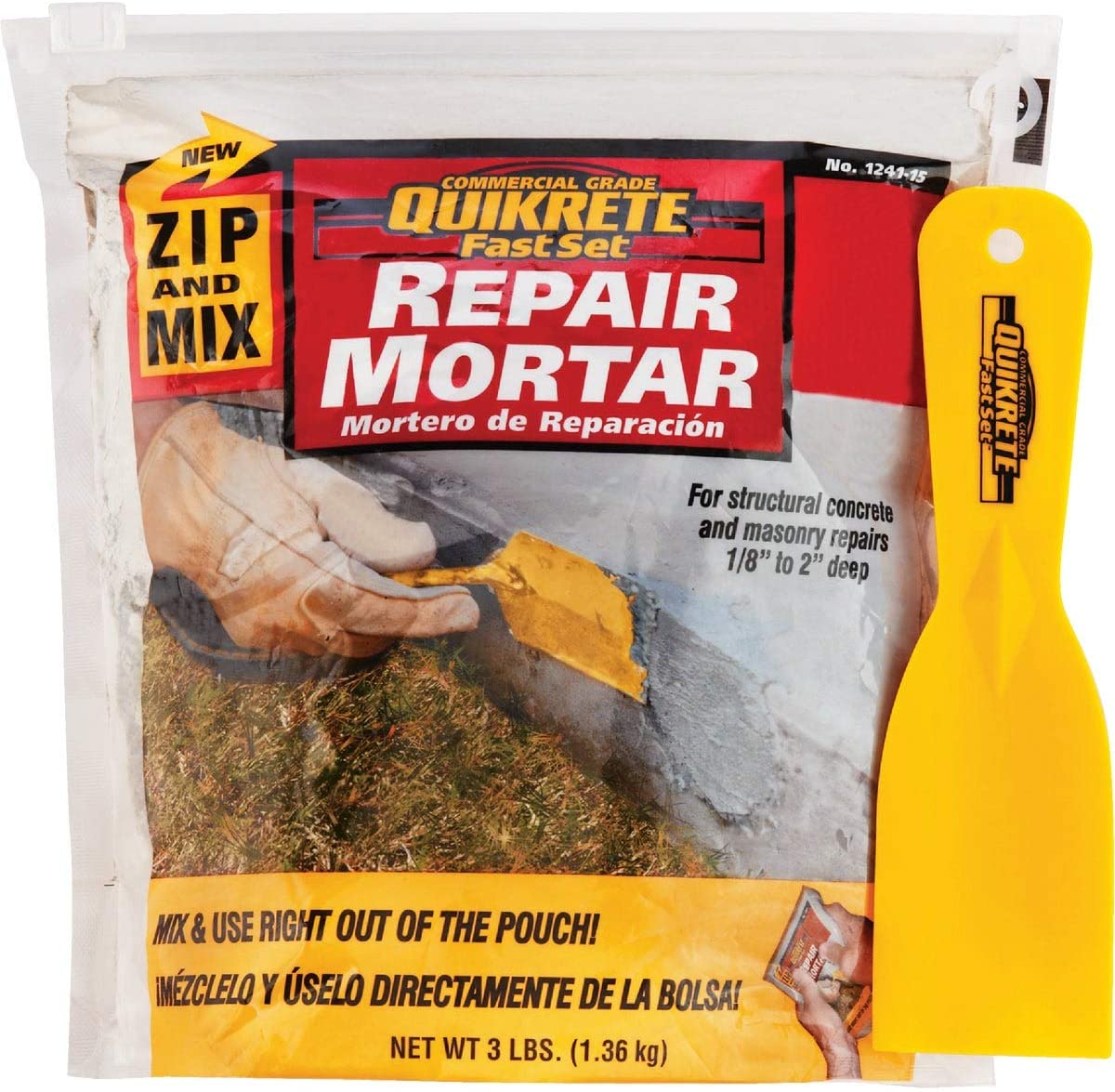 Quikrete  Zip and Mix Repair Concrete Mortar (3 lbs)