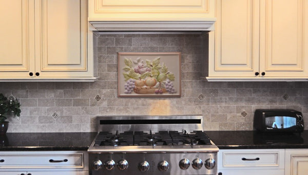 Ceramic Tile-Kitchen Décor - 8"x 12" Insert for Walls and more.