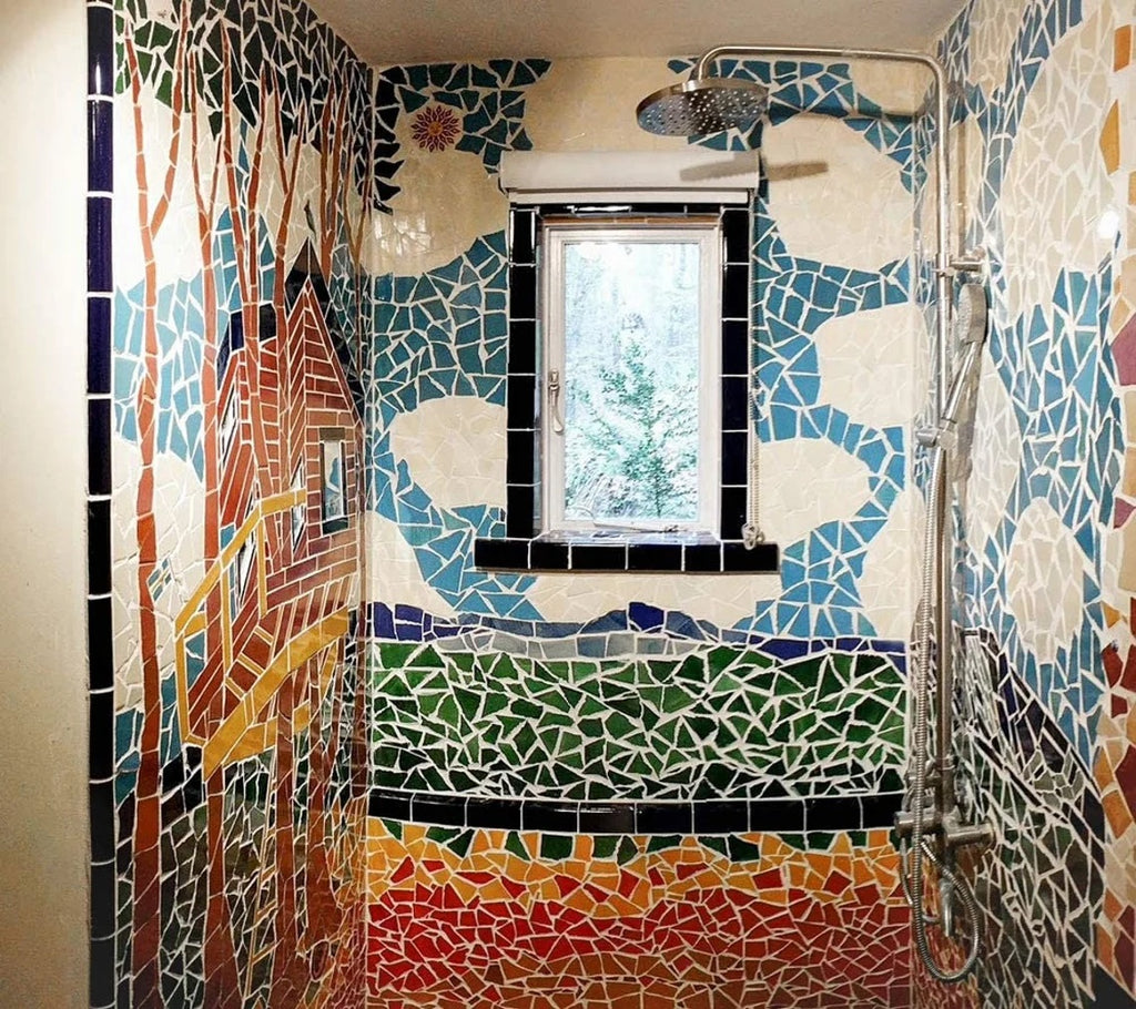 454g Ceramic Mosaic Tiles for Crafts Bulk,Broken Tiles Pieces for