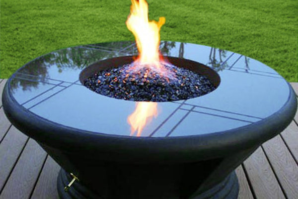 Midnight Blue Reflective Fire Glass Diamonds - 1" Reflective Glass for Fire Pit and Landscaping