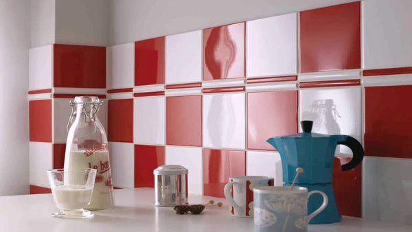 Red Ceramic Tile 6" x 6"